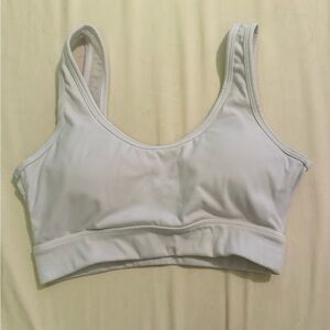 Women's White Sports Bra